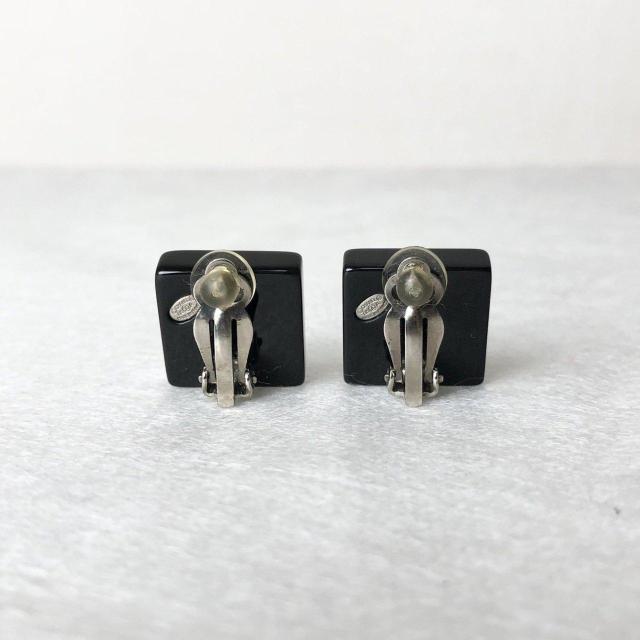 【極美品】CHANEL シャネル スクエア イヤリング ココマーク ラインストーン 刻印プレート付 05A < ブランド 【極美品】CHANEL シャネル スクエア イヤリング ココマーク ラインストーン 刻印プレート付 05A < ブランドの