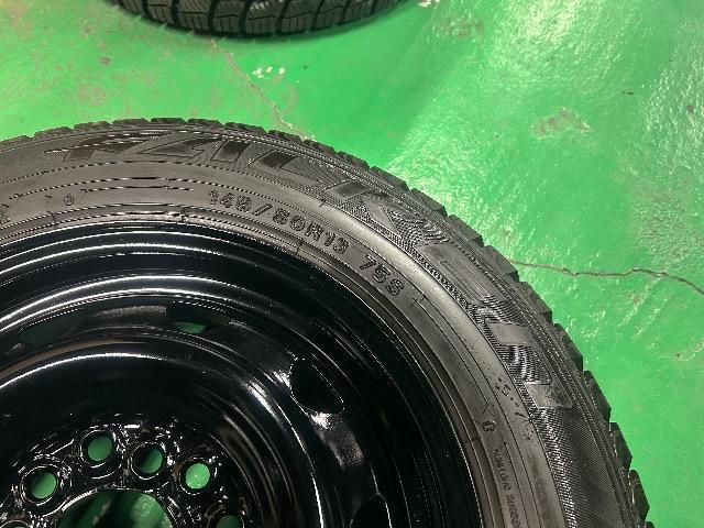 0092473)異形艶有りブラックスチールホイール4本オールシーズンタイヤセット145/80R13,155/65R14送料無料 < 自動車/バイク 0092473)異形艶有りブラックスチールホイール4本オールシーズンタイヤセット145/80R13,155/65R14送料無料 < 自動車/バイク