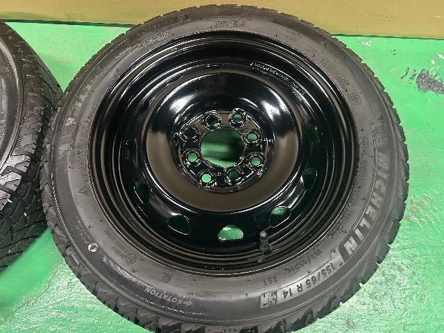 0092473)異形艶有りブラックスチールホイール4本オールシーズンタイヤセット145/80R13,155/65R14送料無料 < 自動車/バイク 0092473)異形艶有りブラックスチールホイール4本オールシーズンタイヤセット145/80R13,155/65R14送料無料 < 自動車/バイク