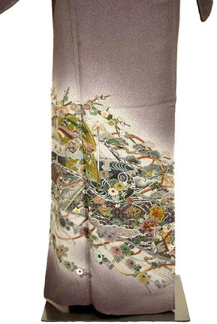 色留袖 中古 最高峰 未使用品 日本画家 着物作家 彩天目織 霜鳥忍 特許染織 1つ紋 身丈167cm 裄丈67cm T3680 < 女性ファッション 色留袖 中古 最高峰 未使用品 日本画家 着物作家 彩天目織 霜鳥忍 特許染織 1つ紋 身丈167cm 裄丈67cm T3680 < 女性ファッションの