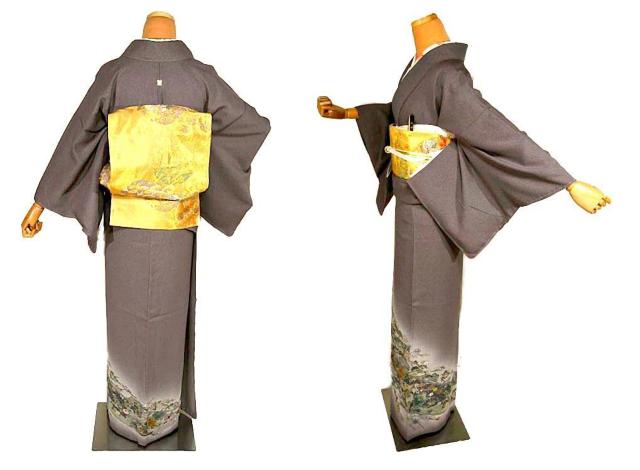 色留袖 中古 最高峰 未使用品 日本画家 着物作家 彩天目織 霜鳥忍 特許染織 1つ紋 身丈167cm 裄丈67cm T3680 < 女性ファッション 色留袖 中古 最高峰 未使用品 日本画家 着物作家 彩天目織 霜鳥忍 特許染織 1つ紋 身丈167cm 裄丈67cm T3680 < 女性ファッションの