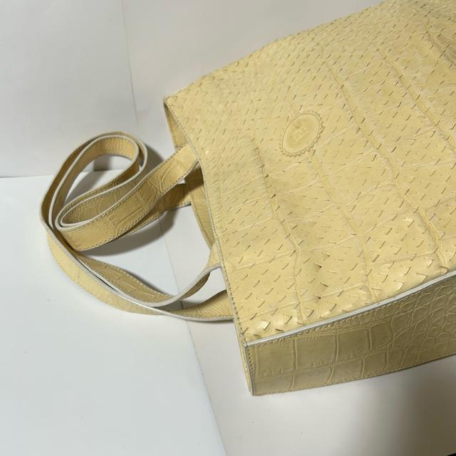 FENDI �t�F���f�B �N���R�^���� ���U�[ �g�[�g�o�b�O �N���[�� �x�[�W�� �S�[���h���� ���S�^���� �� �u�����h�� 