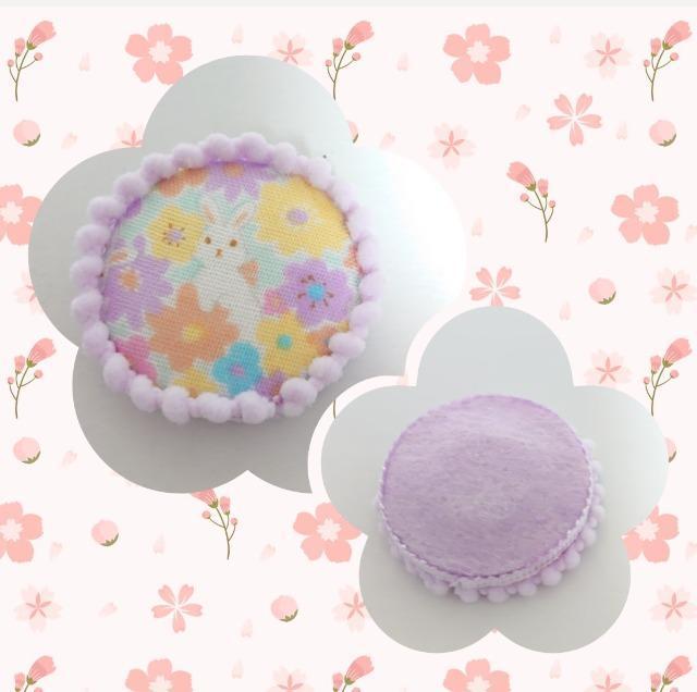 ハンドメイド♪くるみボタンマグネット『お花畑うさぎ』B < ペット/手芸/園芸 ハンドメイド♪くるみボタンマグネット『お花畑うさぎ』B < ペット/手芸/園芸の