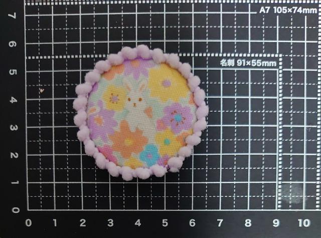 ハンドメイド♪くるみボタンマグネット『お花畑うさぎ』B < ペット/手芸/園芸 ハンドメイド♪くるみボタンマグネット『お花畑うさぎ』B < ペット/手芸/園芸の