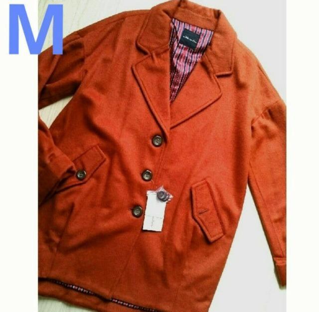 M★a little emotion★シングルチェスターコート★新品★ < 女性ファッション  M★a little emotion★シングルチェスターコート★新品★ < 女性ファッションの