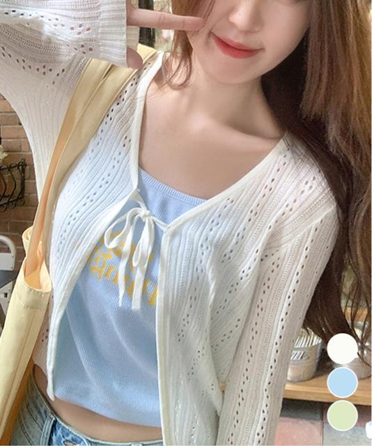 送料無料 新品 カーディガン 透かし編み レディース < 女性ファッション  送料無料 新品 カーディガン 透かし編み レディース  < 女性ファッションの