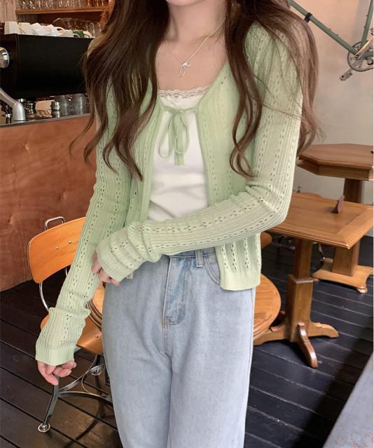 送料無料 新品 カーディガン 透かし編み レディース < 女性ファッション  送料無料 新品 カーディガン 透かし編み レディース < 女性ファッションの