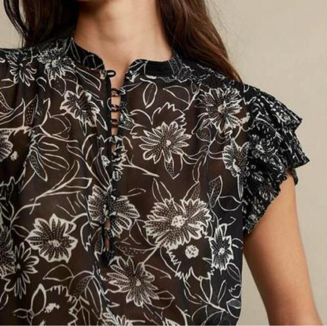 美品【POLO RALPH LAUREN】 フローラル クレープ ブラウス S < ブランド 美品【POLO RALPH LAUREN】 フローラル クレープ ブラウス S < ブランドの