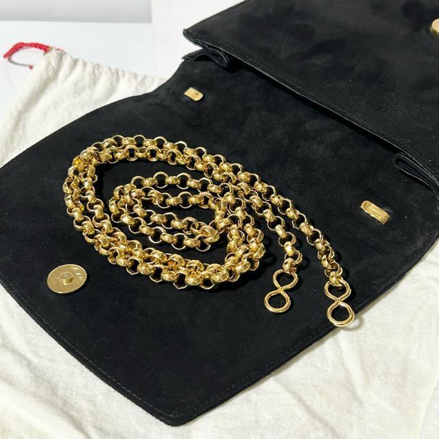 Salvatore Ferragamo BF210646 �h�J �X�G�[�h ���U�[ 2way �`�F�[�� �V�����_�[ �N���b�` �o�b�O �� �u�����h�� 