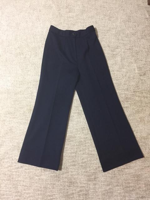 680.新品☆ワイドスラックス☆紺/ネイビー☆サイズXL < 女性ファッション  680.新品☆ワイドスラックス☆紺/ネイビー☆サイズXL  < 女性ファッションの