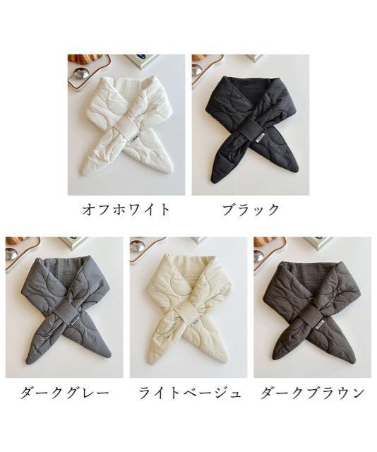 送料無料 新品 キルティングダウン マフラー スヌード < 女性ファッション  送料無料 新品 キルティングダウン マフラー スヌード < 女性ファッションの