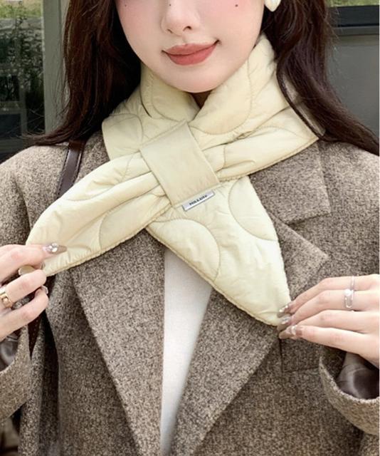 送料無料 新品 キルティングダウン マフラー スヌード < 女性ファッション  送料無料 新品 キルティングダウン マフラー スヌード < 女性ファッションの