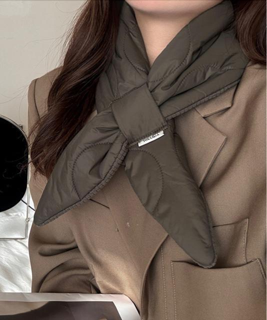 送料無料 新品 キルティングダウン マフラー スヌード < 女性ファッション  送料無料 新品 キルティングダウン マフラー スヌード < 女性ファッションの