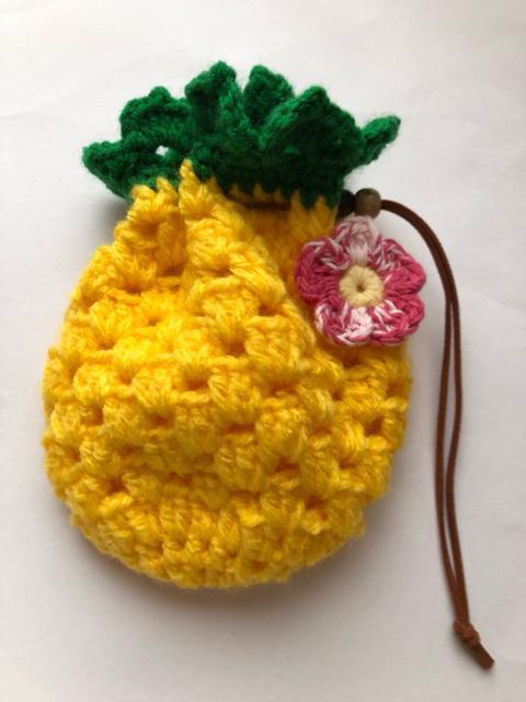 ハンドメイド ポーチ 完熟ころりんパイナップルポーチ < 女性ファッション  ハンドメイド ポーチ 完熟ころりんパイナップルポーチ < 女性ファッションの