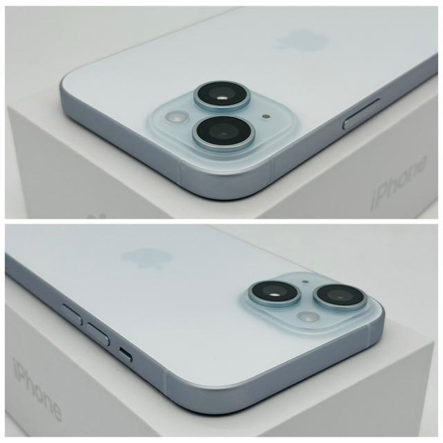 A 100% iPhone 15 128 GB SIMt[ u[ {  Ɠd/AV 