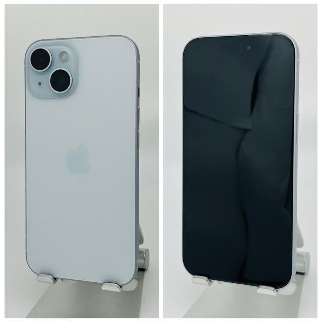 A 100% iPhone 15 128 GB SIMt[ u[ {  Ɠd/AV 