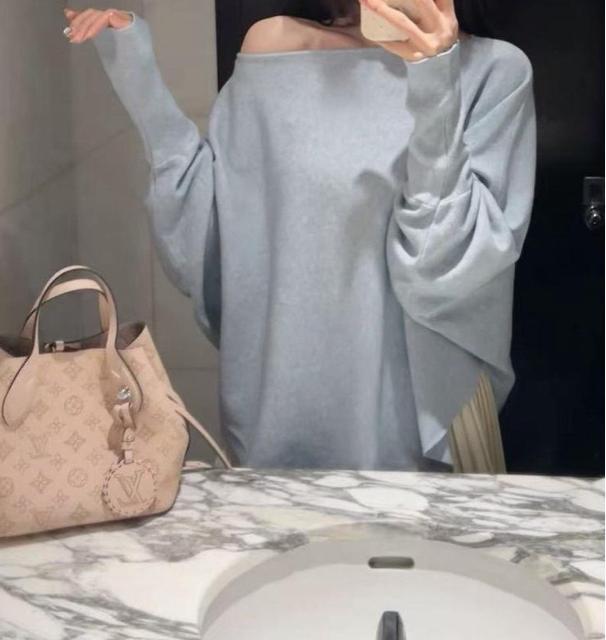 ニットセーター ドルマン ゆったり 裾不規則 ライトグレー 大きいサイズ < 女性ファッション ニットセーター ドルマン ゆったり 裾不規則 ライトグレー 大きいサイズ < 女性ファッションの