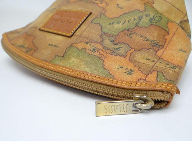 PRIMA CLASSE プリマクラッセ 地図柄 PVC ポーチ ブラウン系マルチカラー<USED>【送料無料】 < ブランド PRIMA CLASSE プリマクラッセ 地図柄 PVC ポーチ ブラウン系マルチカラー<USED>【送料無料】 < ブランドの