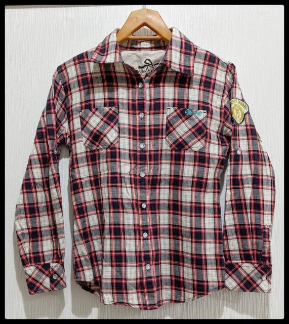 ★Angesoie★長袖シャツ★シャツ★Tシャツ★160サイズ★赤系チェック柄★女の子★まとめ買い歓迎★春から秋まで最適!!★ < キッズ/ベビー  ★Angesoie★長袖シャツ★シャツ★Tシャツ★160サイズ★赤系チェック柄★女の子★まとめ買い歓迎★春から秋まで最適!!★ < キッズ/ベビーの