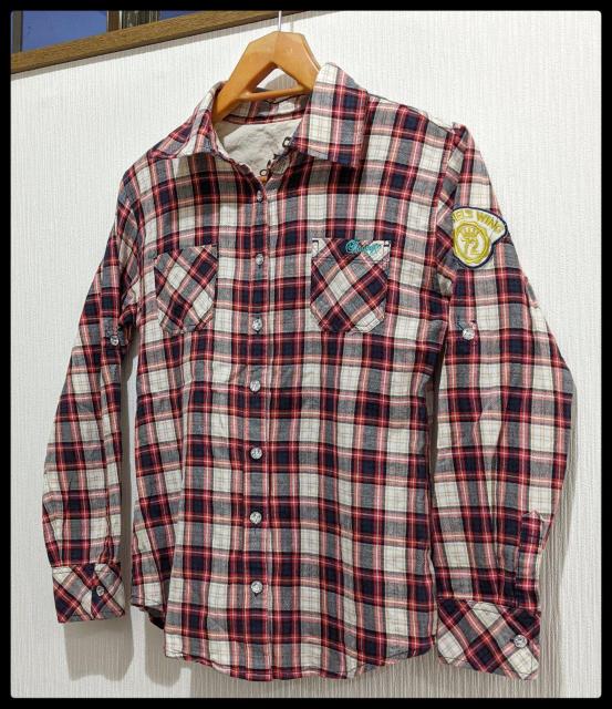 ★Angesoie★長袖シャツ★シャツ★Tシャツ★160サイズ★赤系チェック柄★女の子★まとめ買い歓迎★春から秋まで最適!!★ < キッズ/ベビー  ★Angesoie★長袖シャツ★シャツ★Tシャツ★160サイズ★赤系チェック柄★女の子★まとめ買い歓迎★春から秋まで最適!!★ < キッズ/ベビーの