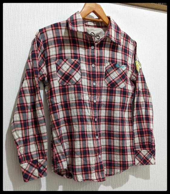 ★Angesoie★長袖シャツ★シャツ★Tシャツ★160サイズ★赤系チェック柄★女の子★まとめ買い歓迎★春から秋まで最適!!★ < キッズ/ベビー  ★Angesoie★長袖シャツ★シャツ★Tシャツ★160サイズ★赤系チェック柄★女の子★まとめ買い歓迎★春から秋まで最適!!★ < キッズ/ベビーの