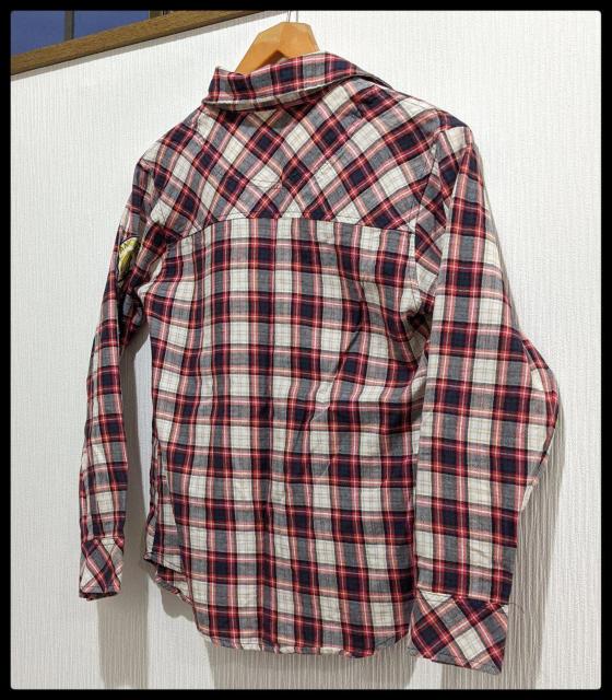 ★Angesoie★長袖シャツ★シャツ★Tシャツ★160サイズ★赤系チェック柄★女の子★まとめ買い歓迎★春から秋まで最適!!★ < キッズ/ベビー  ★Angesoie★長袖シャツ★シャツ★Tシャツ★160サイズ★赤系チェック柄★女の子★まとめ買い歓迎★春から秋まで最適!!★ < キッズ/ベビーの