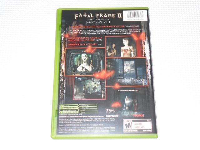 xbox★FATAL FRAME 2 CRIMSON BUTTERFLY DIRECTOR'S CUT < ゲーム本体/ソフト  xbox★FATAL FRAME 2 CRIMSON BUTTERFLY DIRECTOR'S CUT < ゲーム本体/ソフトの