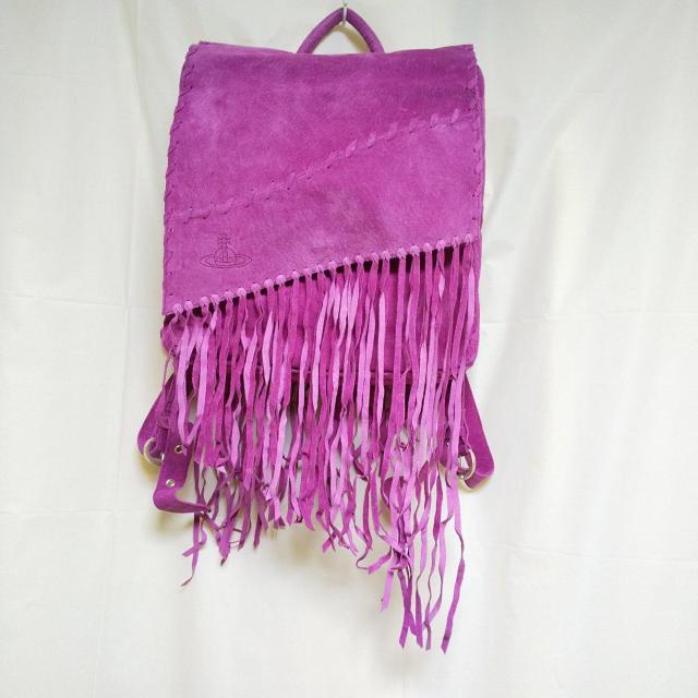 【廃番】Vivienne Westwood★スエード フリンジ皮革リュック 新品【限定品】 < ブランド 【廃番】Vivienne Westwood★スエード フリンジ皮革リュック 新品【限定品】 < ブランドの