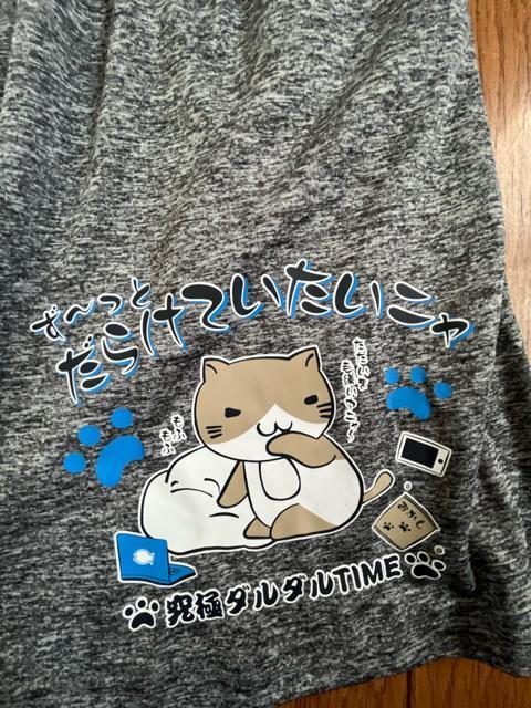 Mサイズ!NECOBUCHI -SANだらけてたいニャ!接触冷感!吸水速乾!UVカット両サイドand後一つポケット付きハーフパンツ < 男性ファッション  Mサイズ!NECOBUCHI -SANだらけてたいニャ!接触冷感!吸水速乾!UVカット両サイドand後一つポケット付きハーフパンツ < 男性ファッションの