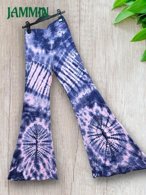 タイダイストレッチワイドパンツ アジアン サイケ スパンデックス ヒッピー < 女性ファッション タイダイストレッチワイドパンツ アジアン サイケ スパンデックス ヒッピー < 女性ファッションの