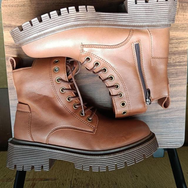 新品 24cm レディース スニーカー ブラウン シューズ 靴 厚底 < 女性ファッション  新品 24cm レディース スニーカー ブラウン シューズ 靴 厚底 < 女性ファッションの