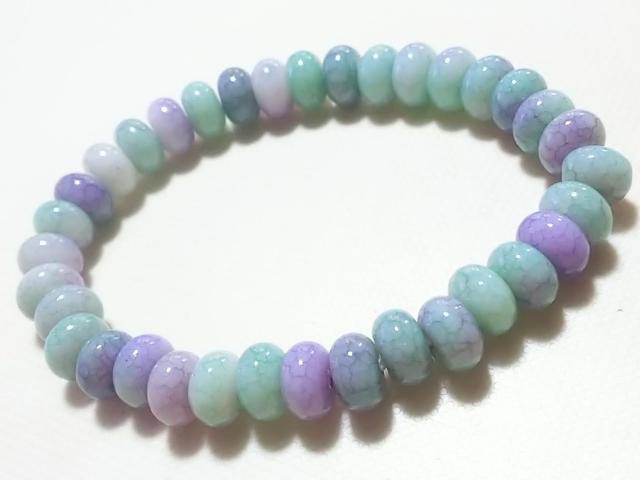 天然石★龍紋瑪瑙(グリーン&パープル) 8mm ブレス < 女性アクセサリー/時計 天然石★龍紋瑪瑙(グリーン&パープル) 8mm ブレス < 女性アクセサリー/時計の