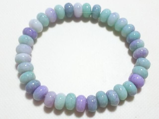 天然石★龍紋瑪瑙(グリーン&パープル) 8mm ブレス < 女性アクセサリー/時計 天然石★龍紋瑪瑙(グリーン&パープル) 8mm ブレス < 女性アクセサリー/時計の