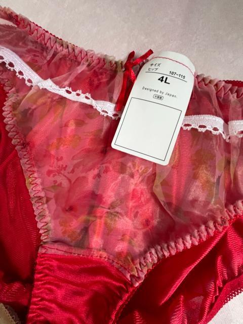 4Lサイズ!3枚セット!光沢ツルツル素材!シフォン使い!あり!高貴品格!色とりどり!エレガント!ショーツ!No.ローズ < 女性ファッション 4Lサイズ!3枚セット!光沢ツルツル素材!シフォン使い!あり!高貴品格!色とりどり!エレガント!ショーツ!No.ローズ < 女性ファッションの