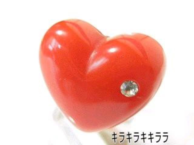 《New》ストーンがキラリ*ぷっくりハート★プリンセス*姫リング/指輪<レッド> < 女性アクセサリー/時計  《New》ストーンがキラリ*ぷっくりハート★プリンセス*姫リング/指輪<レッド>  < 女性アクセサリー/時計の