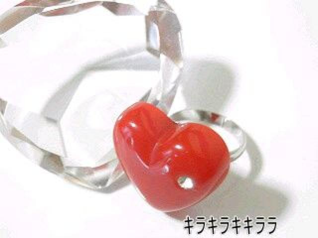 《New》ストーンがキラリ*ぷっくりハート★プリンセス*姫リング/指輪<レッド> < 女性アクセサリー/時計  《New》ストーンがキラリ*ぷっくりハート★プリンセス*姫リング/指輪<レッド> < 女性アクセサリー/時計の