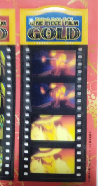 「ワンピース フィルム ゴールド」超特製映画フィルム風しおり < アニメ/コミック/キャラクター  「ワンピース フィルム ゴールド」超特製映画フィルム風しおり < アニメ/コミック/キャラクターの