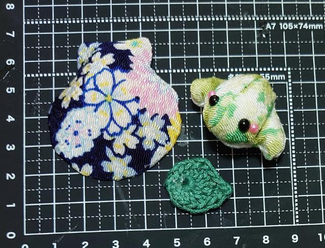 ハンドメイド♪『ちりめんカエル』B < ペット/手芸/園芸  ハンドメイド♪『ちりめんカエル』B < ペット/手芸/園芸の