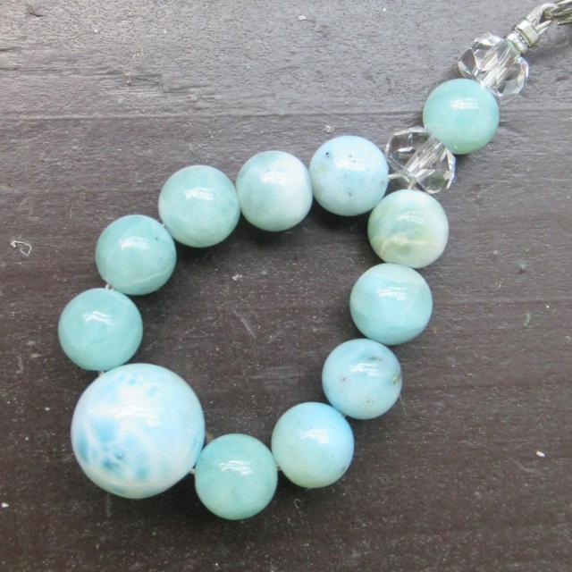 ラリマーストラップ 天然石 パワーストーン ヒーリング < 家電/AV ラリマーストラップ 天然石 パワーストーン ヒーリング < 家電/AVの