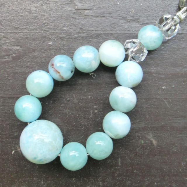 ラリマーストラップ 天然石 パワーストーン ヒーリング < 家電/AV ラリマーストラップ 天然石 パワーストーン ヒーリング < 家電/AVの