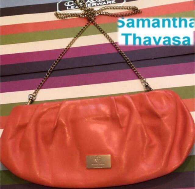 品薄★Samatha thavasa本革かま口開閉楽ショルダーバッグポーチ新品同様高級オシャレ大活躍コーチバッグがお好きな方も是非 < 女性ファッション  品薄★Samatha thavasa本革かま口開閉楽ショルダーバッグポーチ新品同様高級オシャレ大活躍コーチバッグがお好きな方も是非 < 女性ファッションの