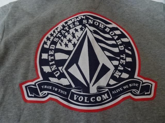 ボルコム x TEAM USAスノーボード フルジップ パーカーUS S 灰 < 男性ファッション  ボルコム x TEAM USAスノーボード フルジップ パーカーUS S 灰 < 男性ファッションの