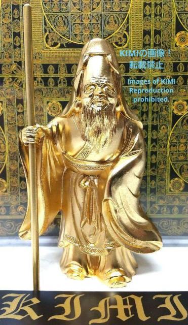 福禄寿 合金製 高さ8.5cm 名仏師 牧田秀雲 仏像 置物 置物 仏教芸術 < インテリア/ライフ  福禄寿 合金製 高さ8.5cm 名仏師 牧田秀雲 仏像 置物 置物 仏教芸術  < インテリア/ライフの