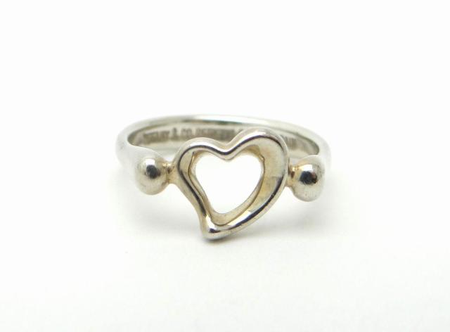 TIFFANY&CO. �e�B�t�@�j�[ �I�[�v���n�[�g �����O �w�� SV925 ��11.5��USED���y���������z  �� �u�����h�� 