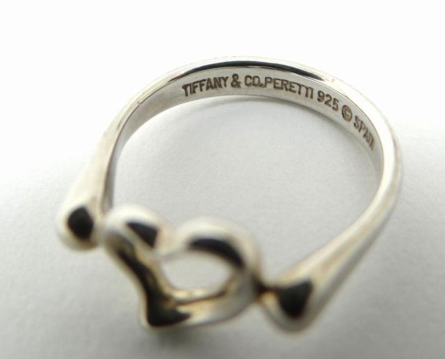 TIFFANY&CO. �e�B�t�@�j�[ �I�[�v���n�[�g �����O �w�� SV925 ��11.5��USED���y���������z �� �u�����h�� 