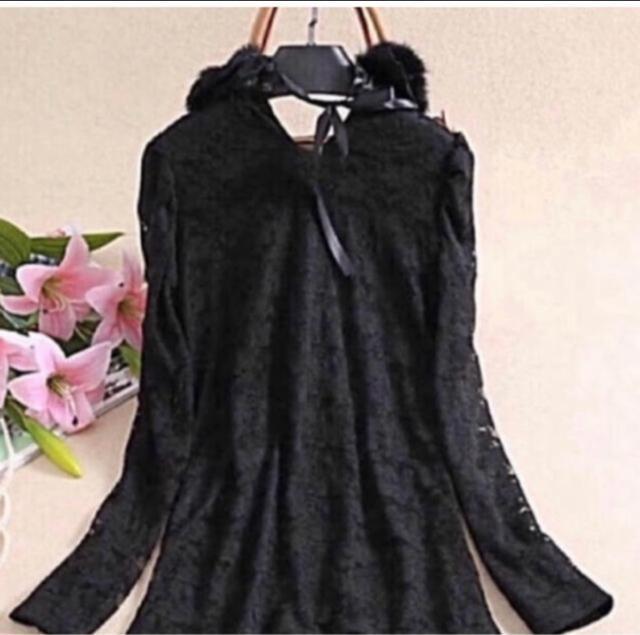 b303 オシャレブラックチュニック < 女性ファッション b303 オシャレブラックチュニック < 女性ファッションの