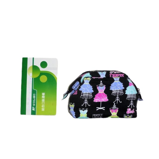 【ワイヤーポーチ】◆Barbie◆バービー・ドレス×黒地◆ < 女性ファッション 【ワイヤーポーチ】◆Barbie◆バービー・ドレス×黒地◆ < 女性ファッションの