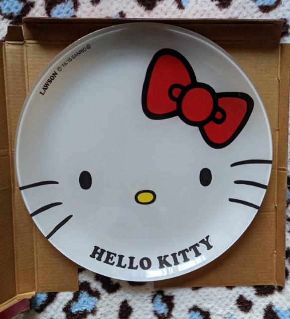 ハローキティ×ローソン ガラスパーティプレート お皿 強化ガラス < おもちゃ ハローキティ×ローソン ガラスパーティプレート お皿 強化ガラス < おもちゃの