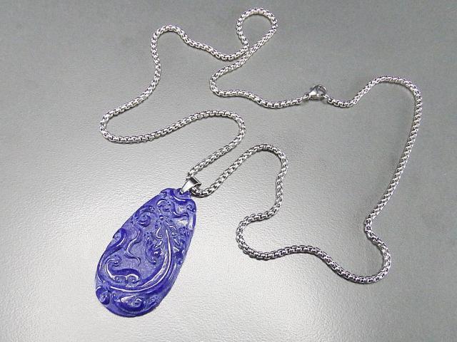 逸品天然石ラピスラズリヒキュウ如意両面完全手彫りアンティークネックレス < 女性アクセサリー/時計 逸品天然石ラピスラズリヒキュウ如意両面完全手彫りアンティークネックレス < 女性アクセサリー/時計の