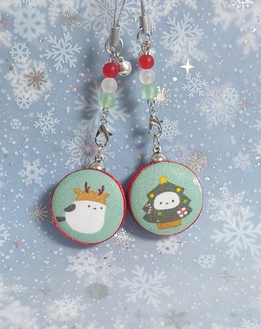 ハンドメイド♪クリスマスチャーム★クリスマスシマエナガ・マカロン風ストラップ★2個セット@ < ペット/手芸/園芸 ハンドメイド♪クリスマスチャーム★クリスマスシマエナガ・マカロン風ストラップ★2個セット@ < ペット/手芸/園芸の